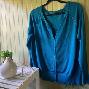 Loft cardigan in cobalt blue velvety soft